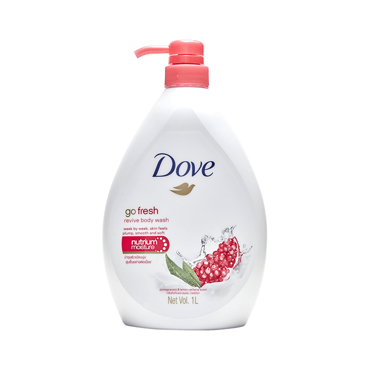 DOVE POMEGRANATE BODY WASH 1L 2